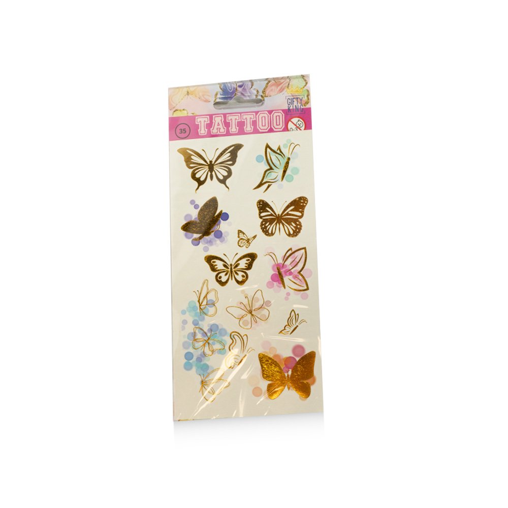 Metallic Mariposa Temporary Tattoos