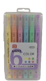 Highlighter 6 Pcs Set Colored