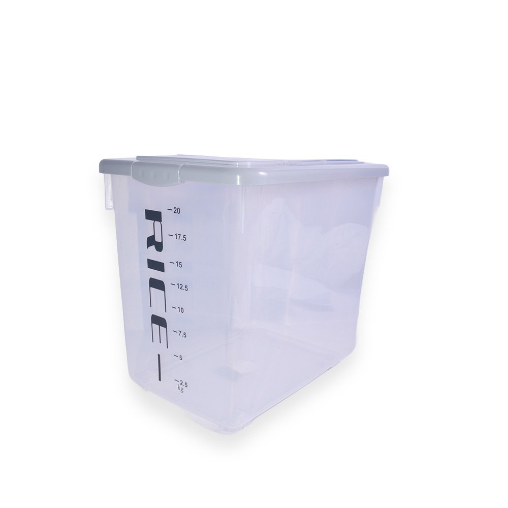 Clear Rice Storage Container- 20 Liters