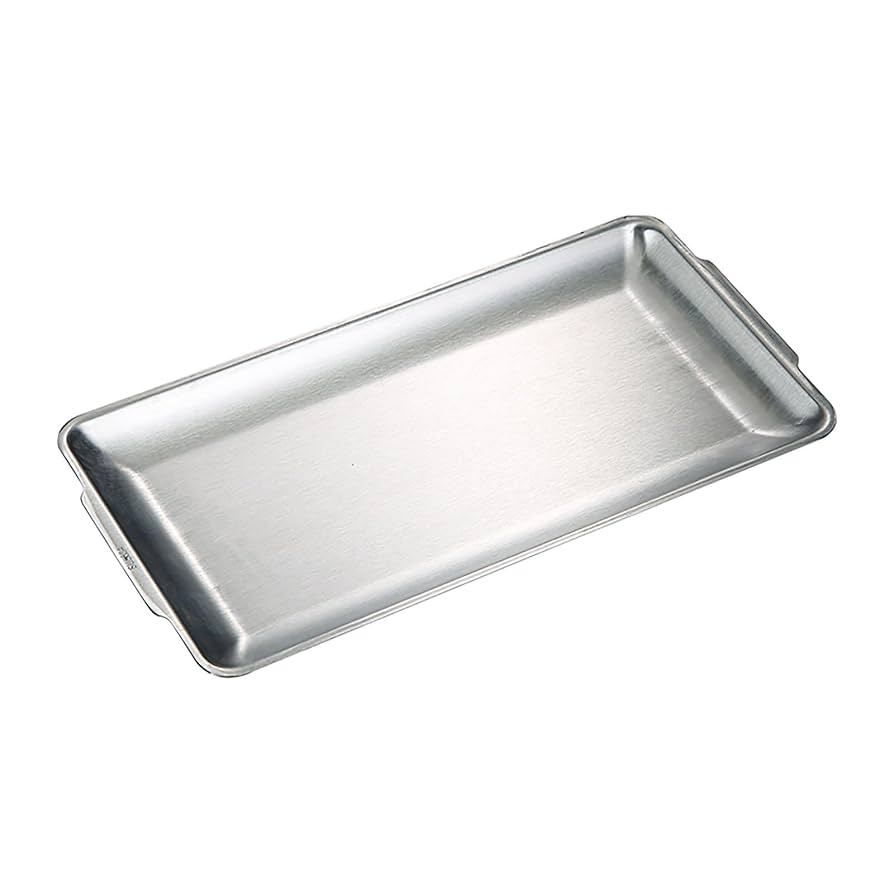 Stainless Steel Serving Tray  Silver 36X20Cm