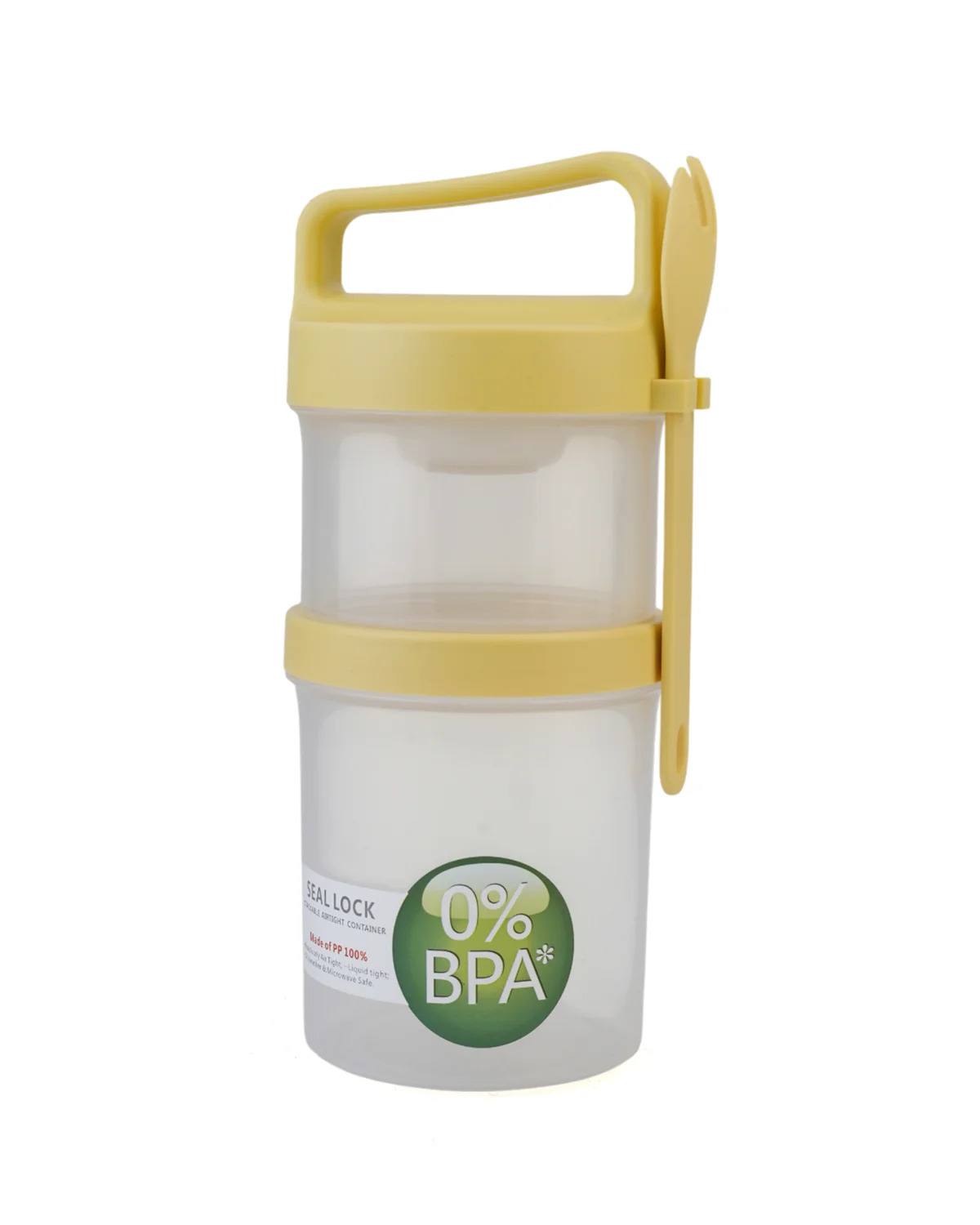 Airtight 3-Layer Plastic Lunch Box With Spoon ? 8.5?25?Cm