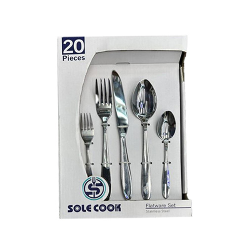 Sole Cook Stainless Steel Silverware- 20 Pieces