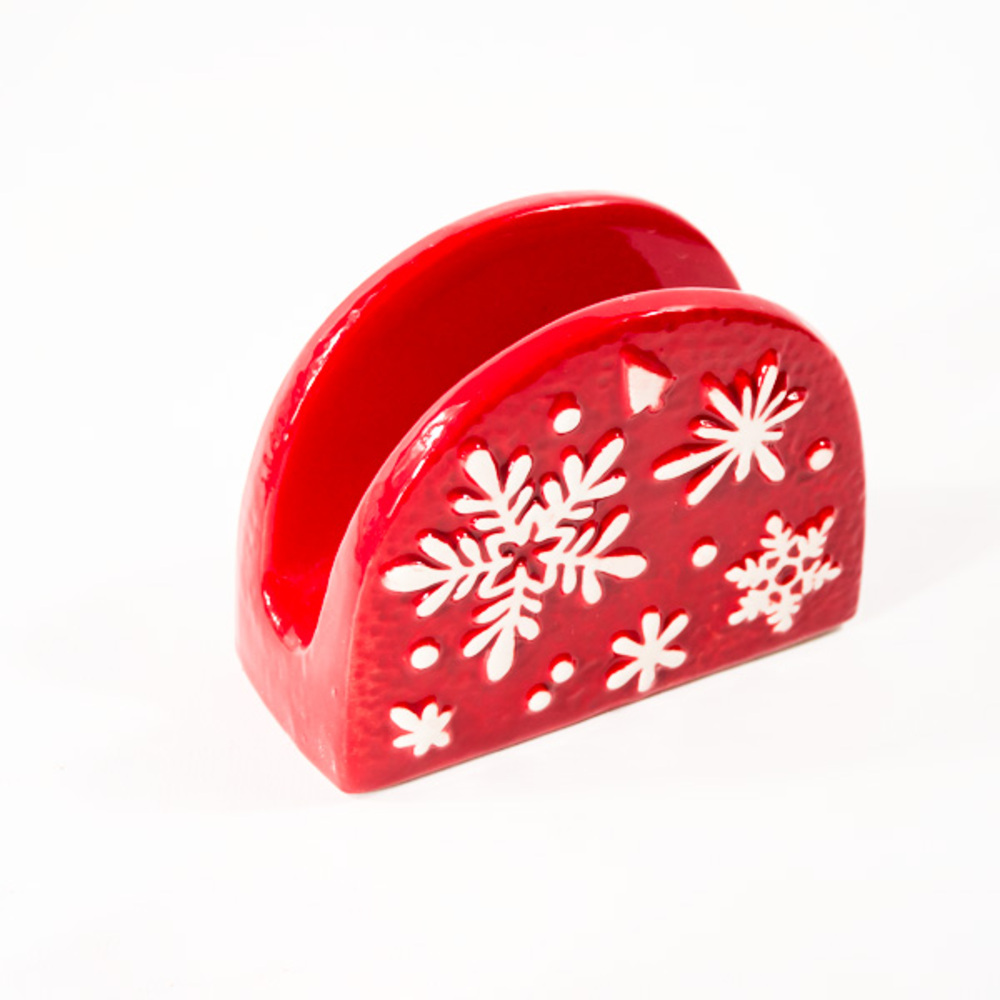 Festive Holiday-Theme Ceremic Tissue Holder
