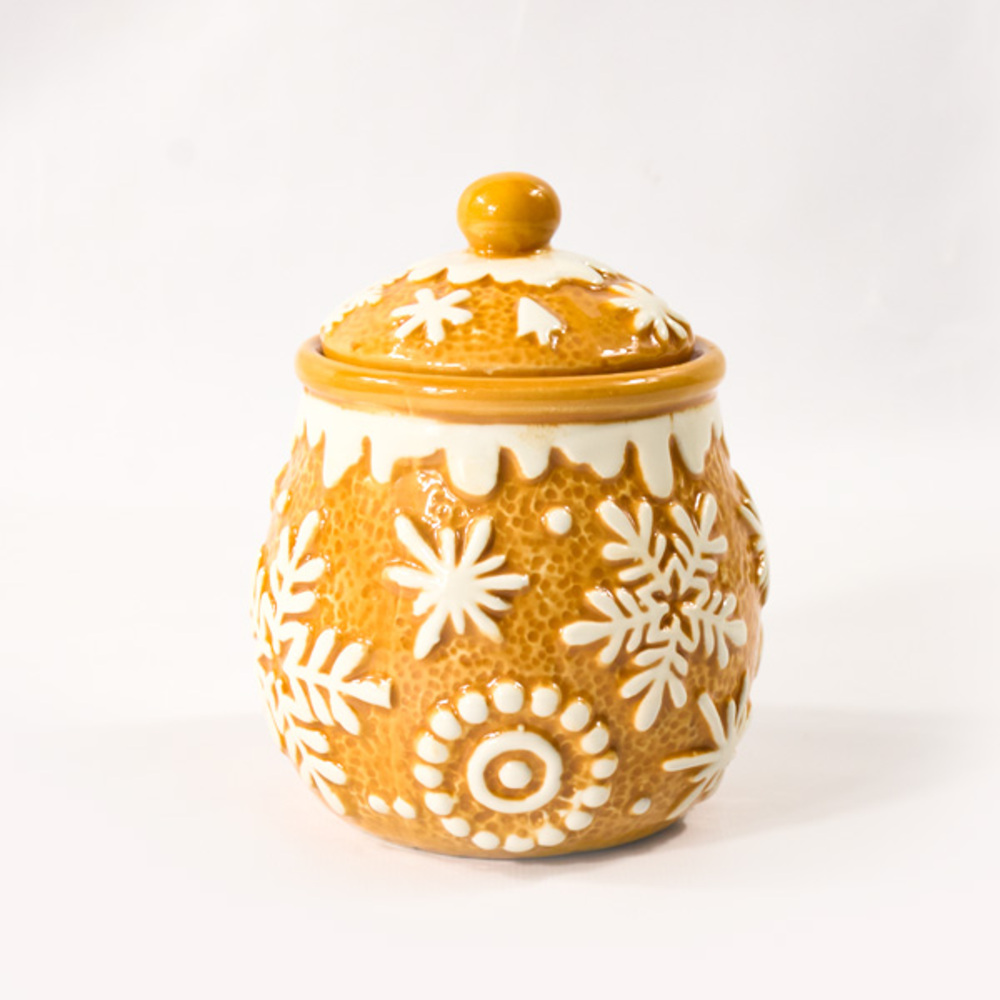 Festive Holiday-Theme Ceremic Pot