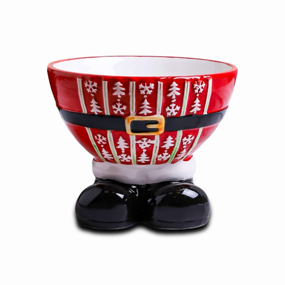 Festive Holiday-Theme Ceremic Fruit Plate