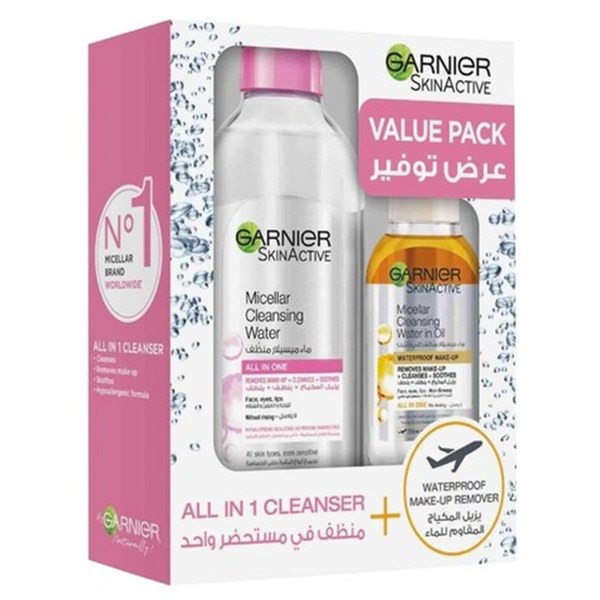 Garnier SkinActive Micellar Cleansing Water Set- 400 x 100ML