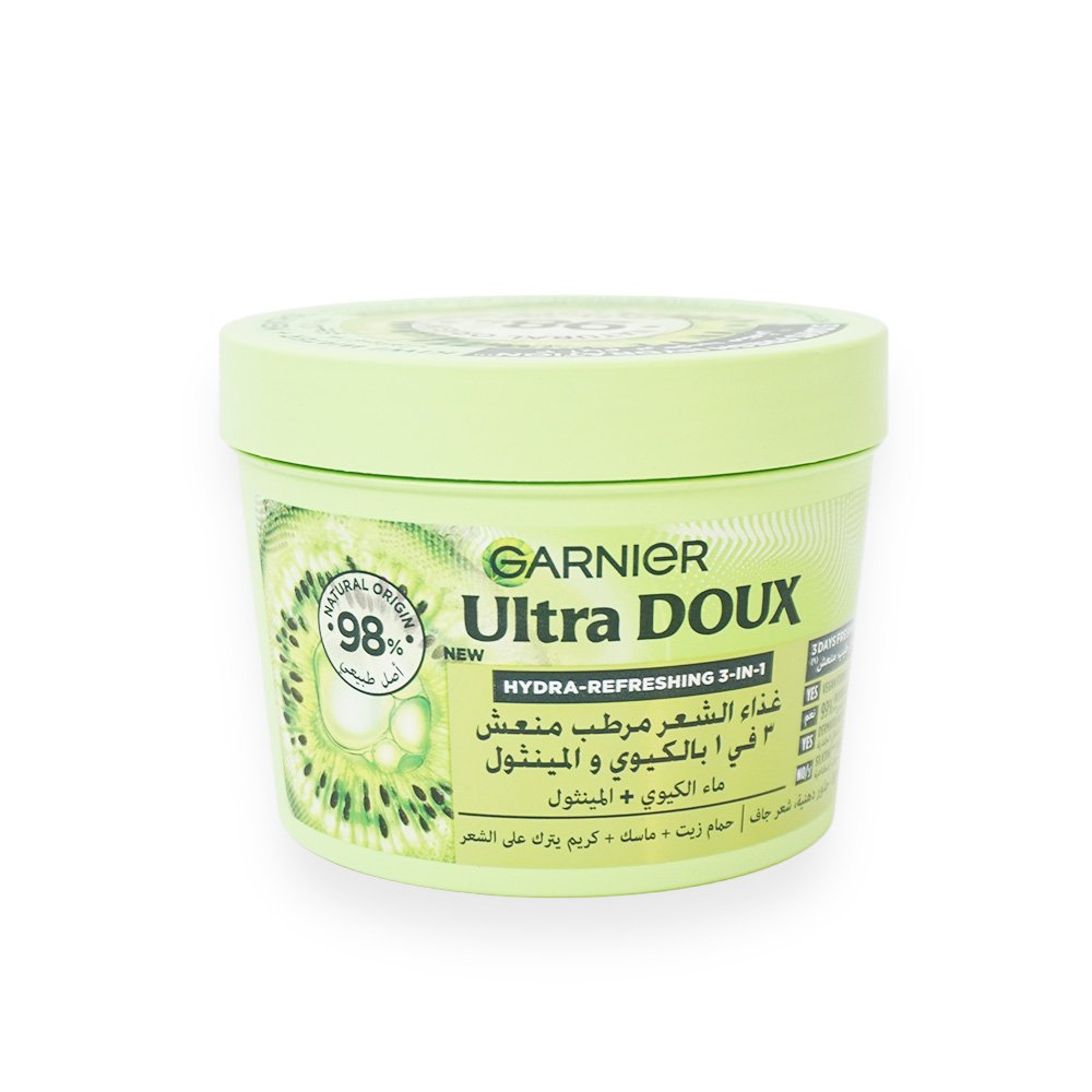 "Garnier Ultra Doux Hydra Refreshing Hair Mask, Green"
