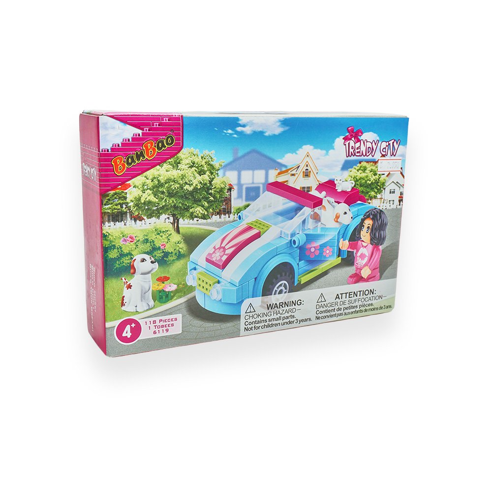 "BanBao Trendy City Building Set, 118 Pieces"