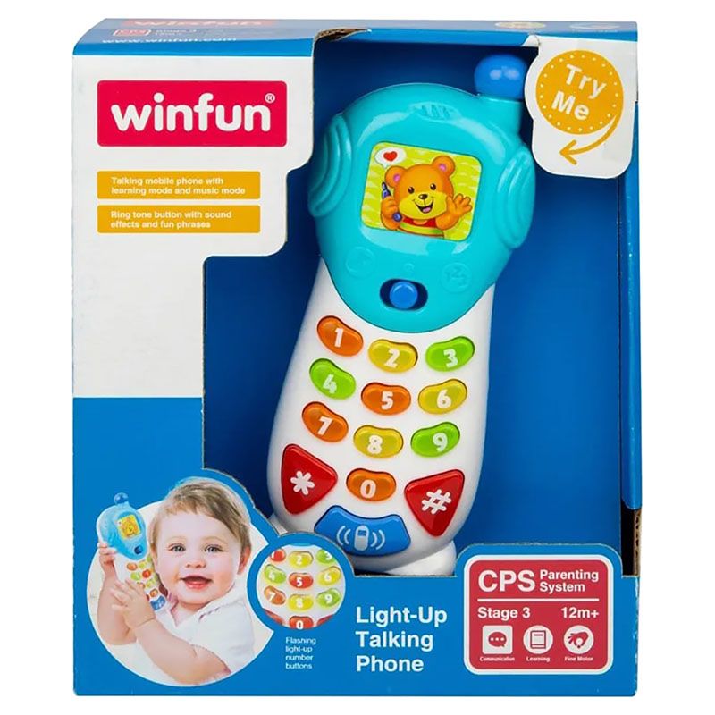 Winfun Lights-Up Talking Toy Phone for Babies