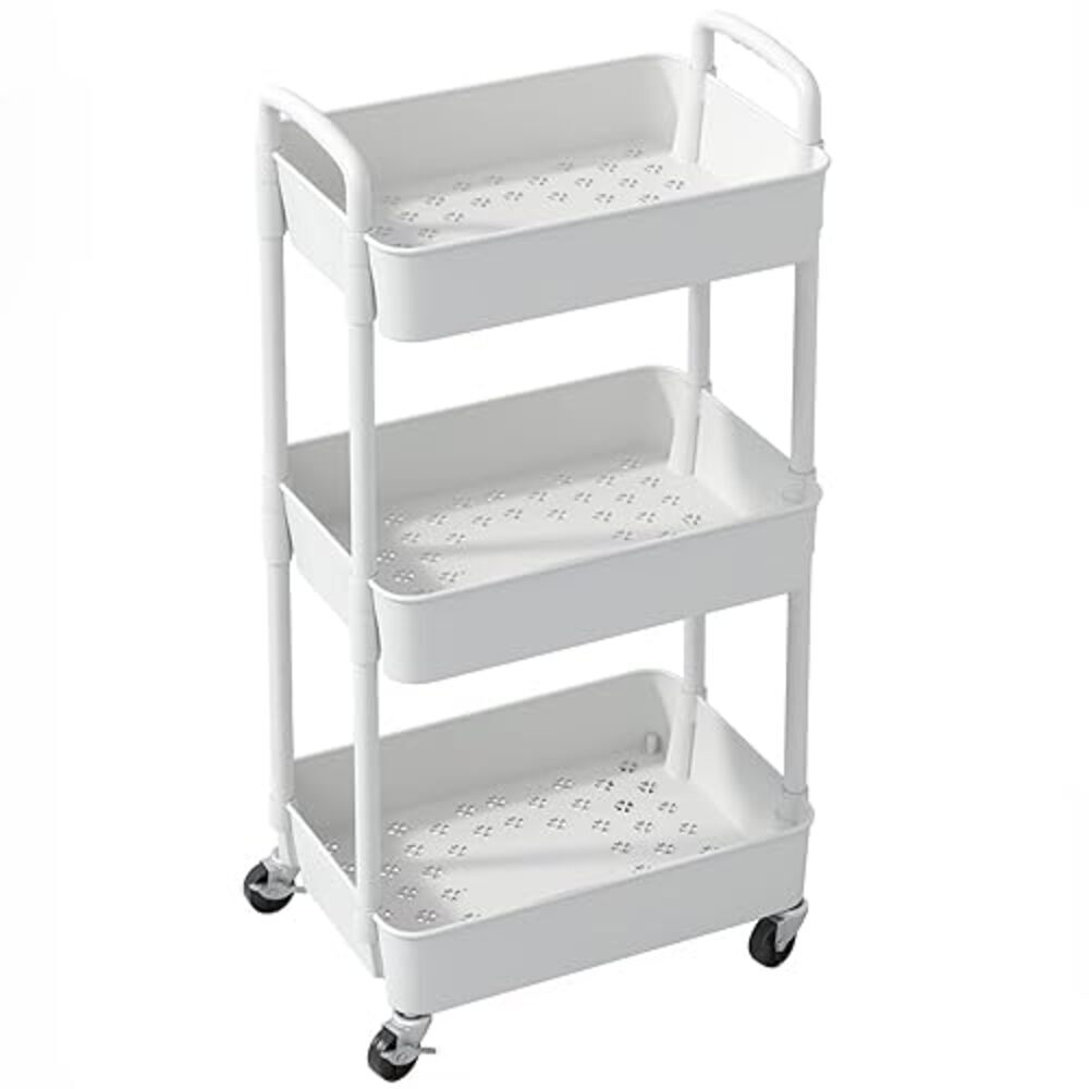 3-Tier Storage Trolley Rack- 39X29X77Cm
