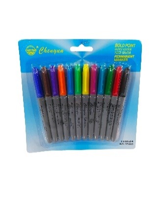 permanent marker  12 pcs