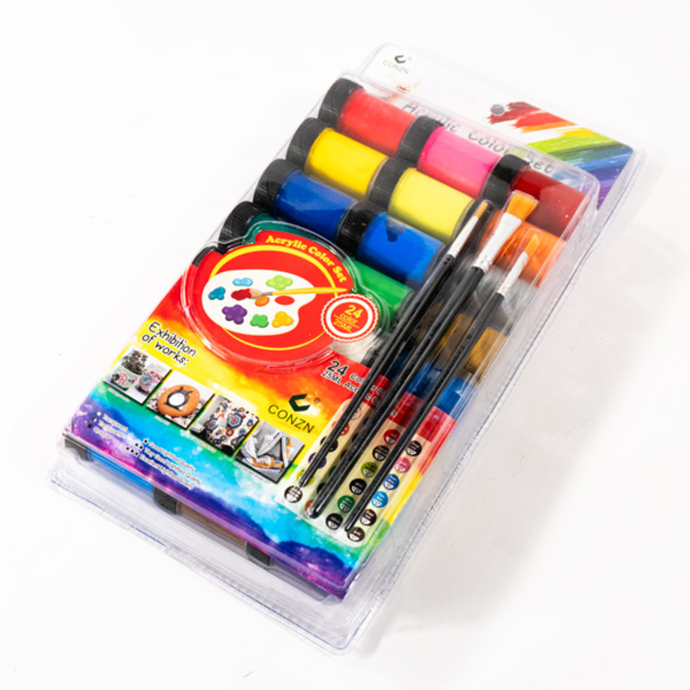 Acrylic Paint Set  24 Colors 25Ml