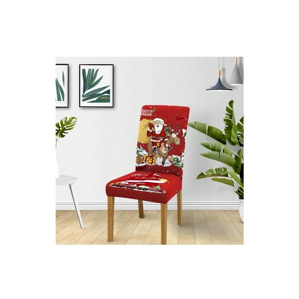 Polyester christmas chair cover