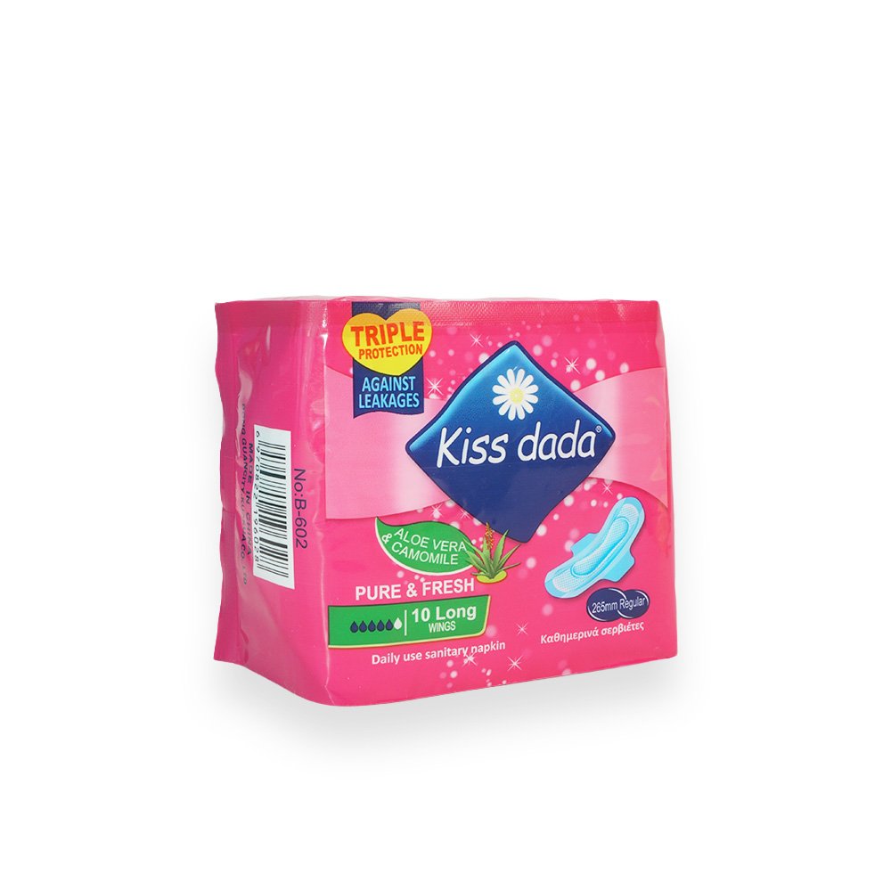 Kiss Dada Pure Fresh Daily Use Sanitary Pads Long Wings