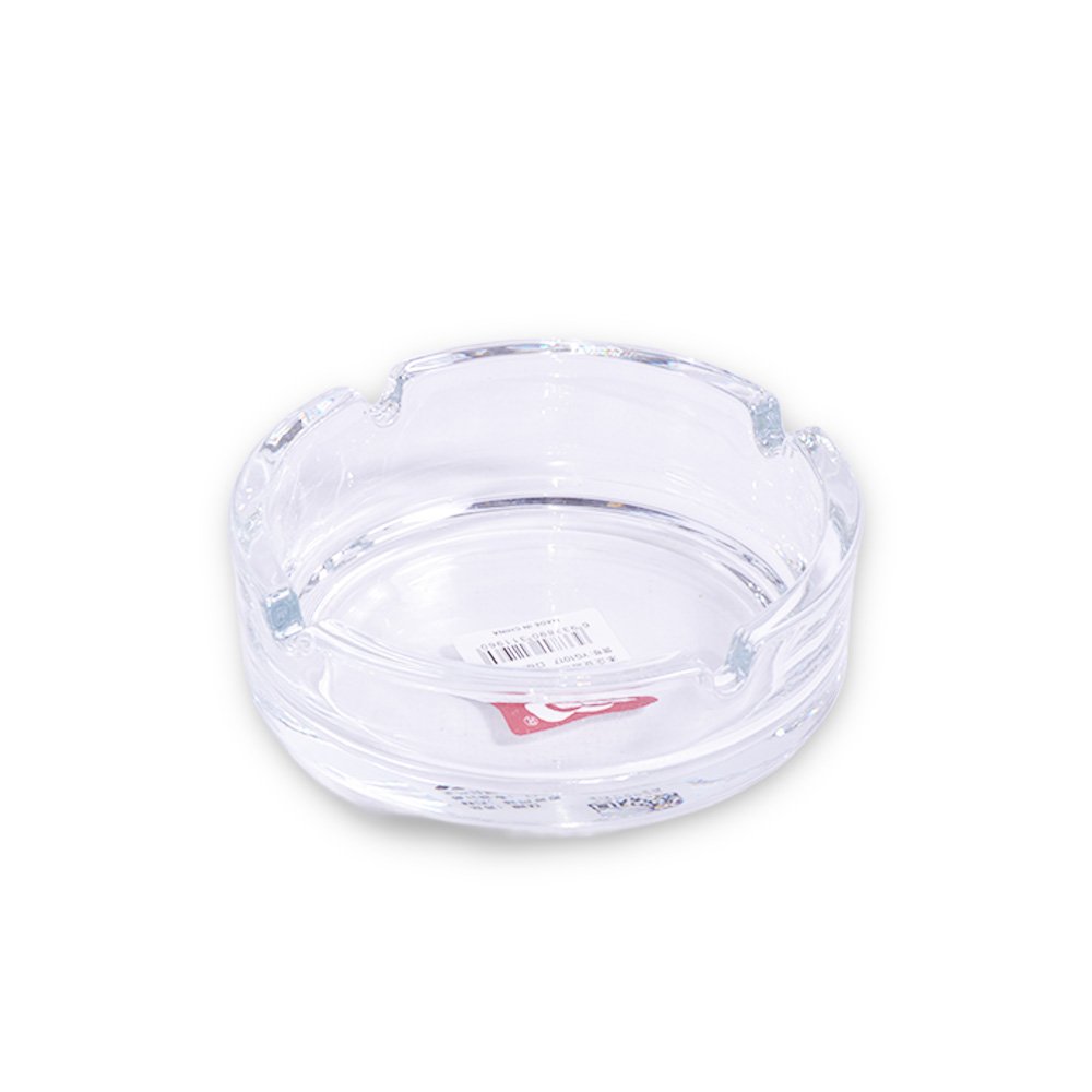 Glass Round Ashtray- 10.5x3.5cm