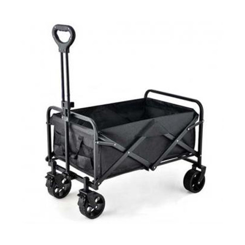 Folding Utility Wagon Cart- Black