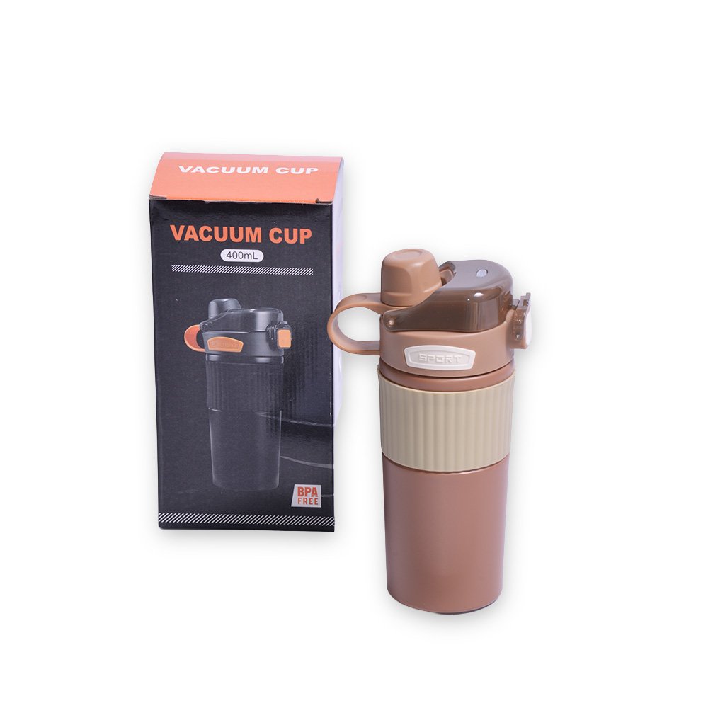 "Steal Insulated Tumbler with Lid- Black, 400ml"