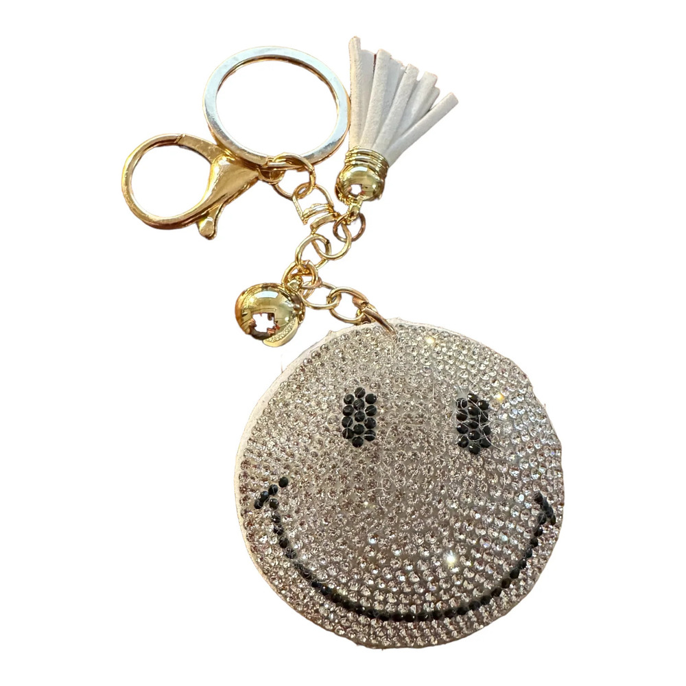 Metal Smiley Keychain- 4.8Cm