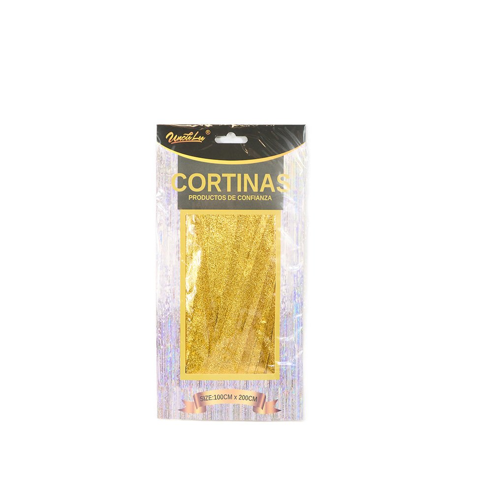 Uncle Lee Cortinas Foil Cutains- Gold