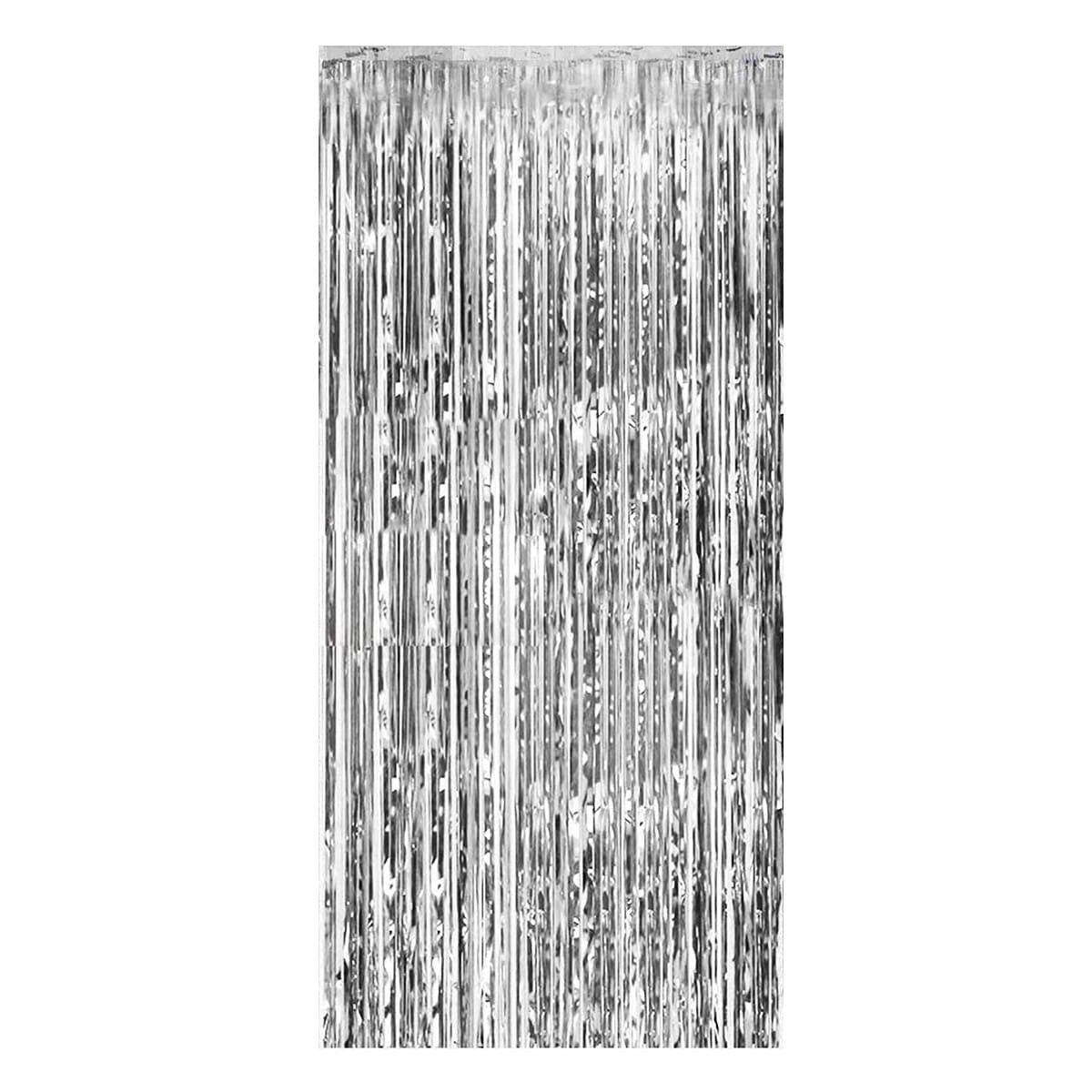 Uncle Lee Cortinas Foil Cutains- Silver