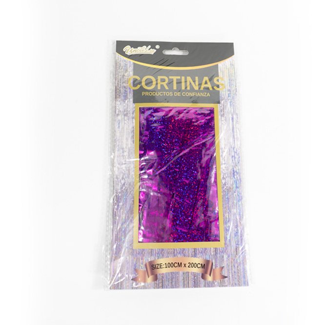 Uncle Lee Cortinas Foil Cutains- Purple