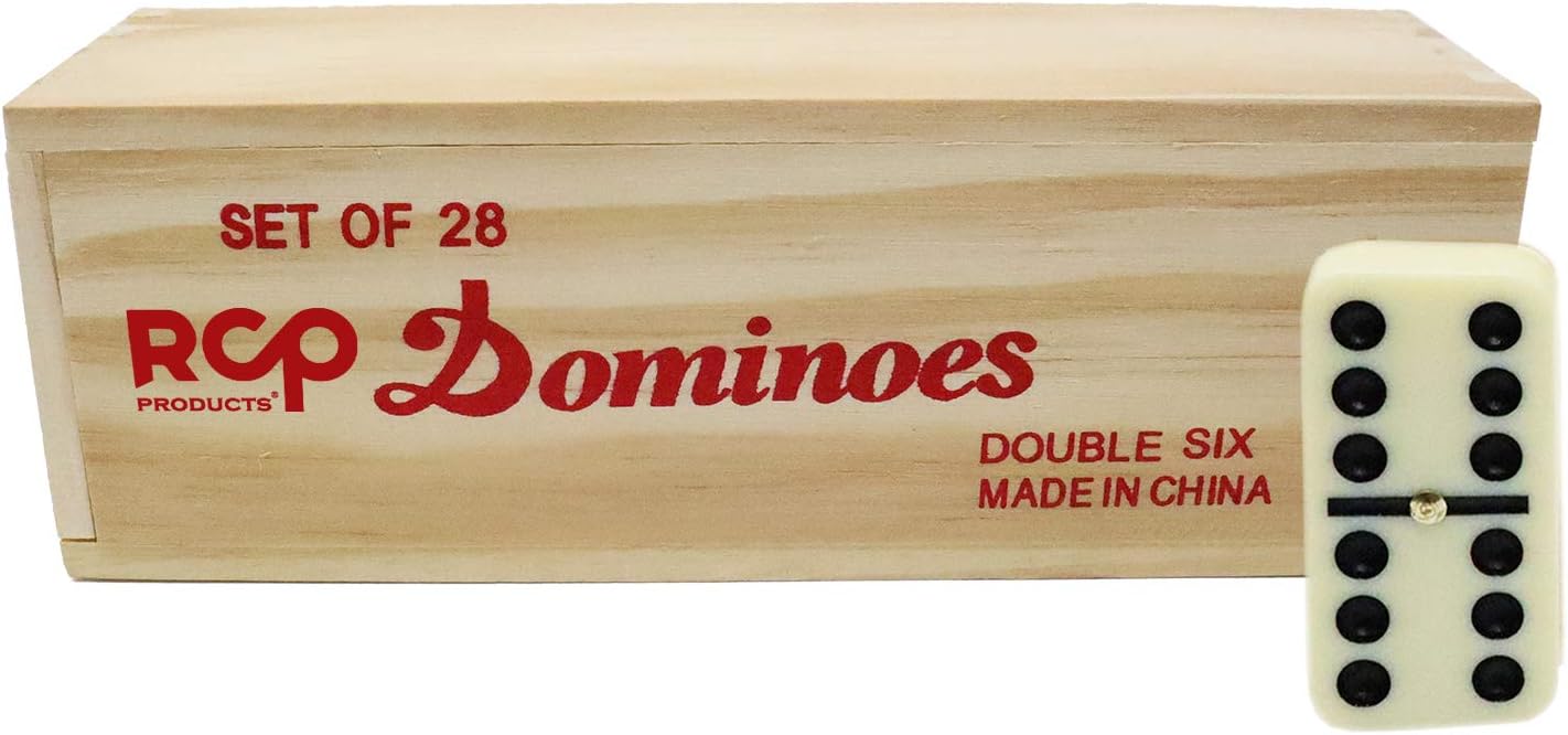 Wooden Dominoes Set- 19x6.2cm 28 Pieces
