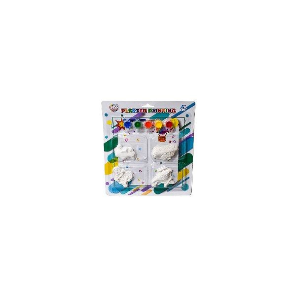Plaster paiting set 4pcs (5colors)
