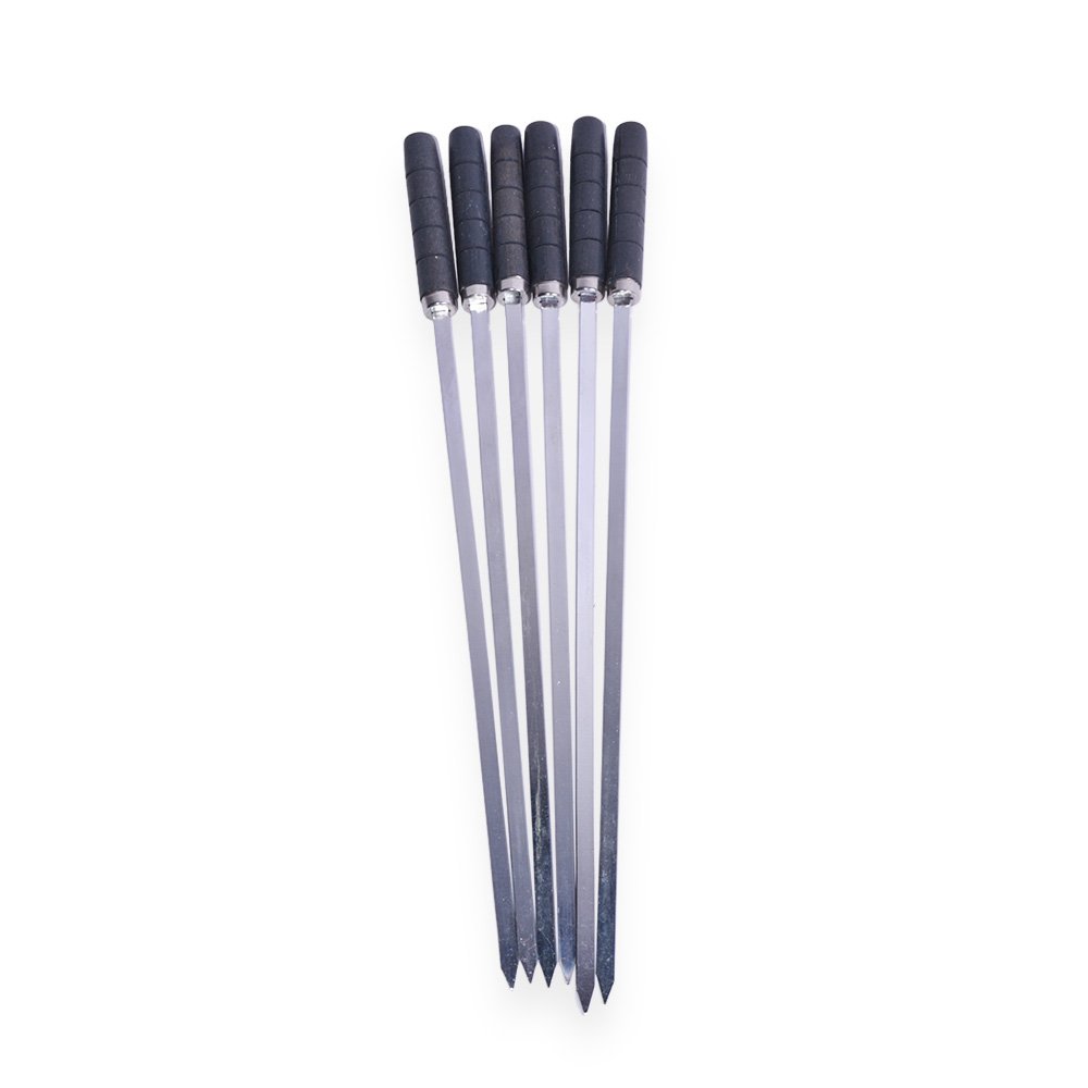 "Barbecue Grilling Skewers Set- 43x0.8cm, 6 Pieces"