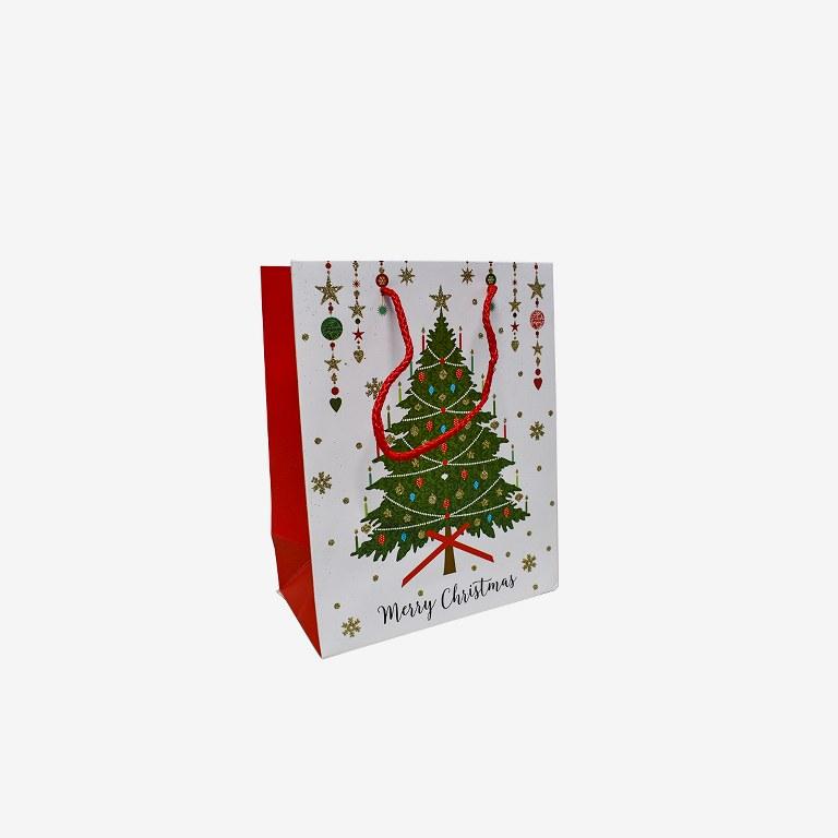 Paper christmas bag 1pc 23*18*10cm