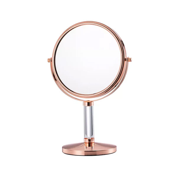 Double-Sided Makeup Mirror- Rose Gold