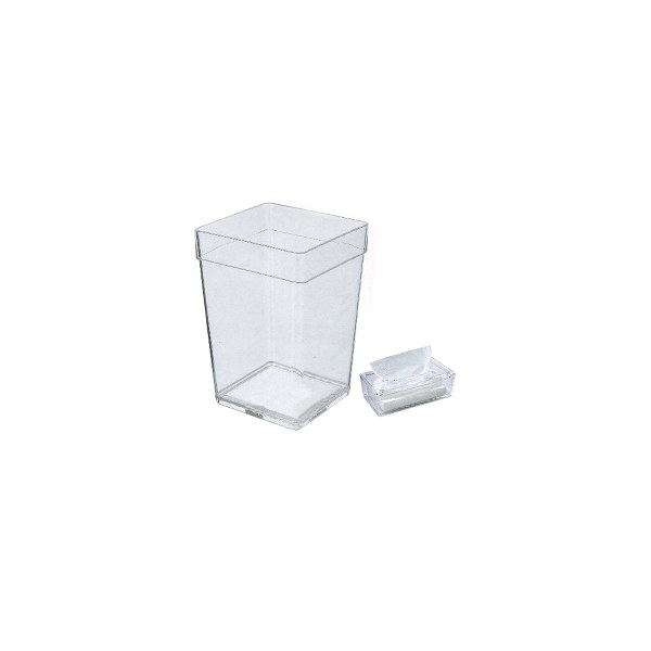 Acrylic tissue box +trash can 20*25.5-2212*8CM