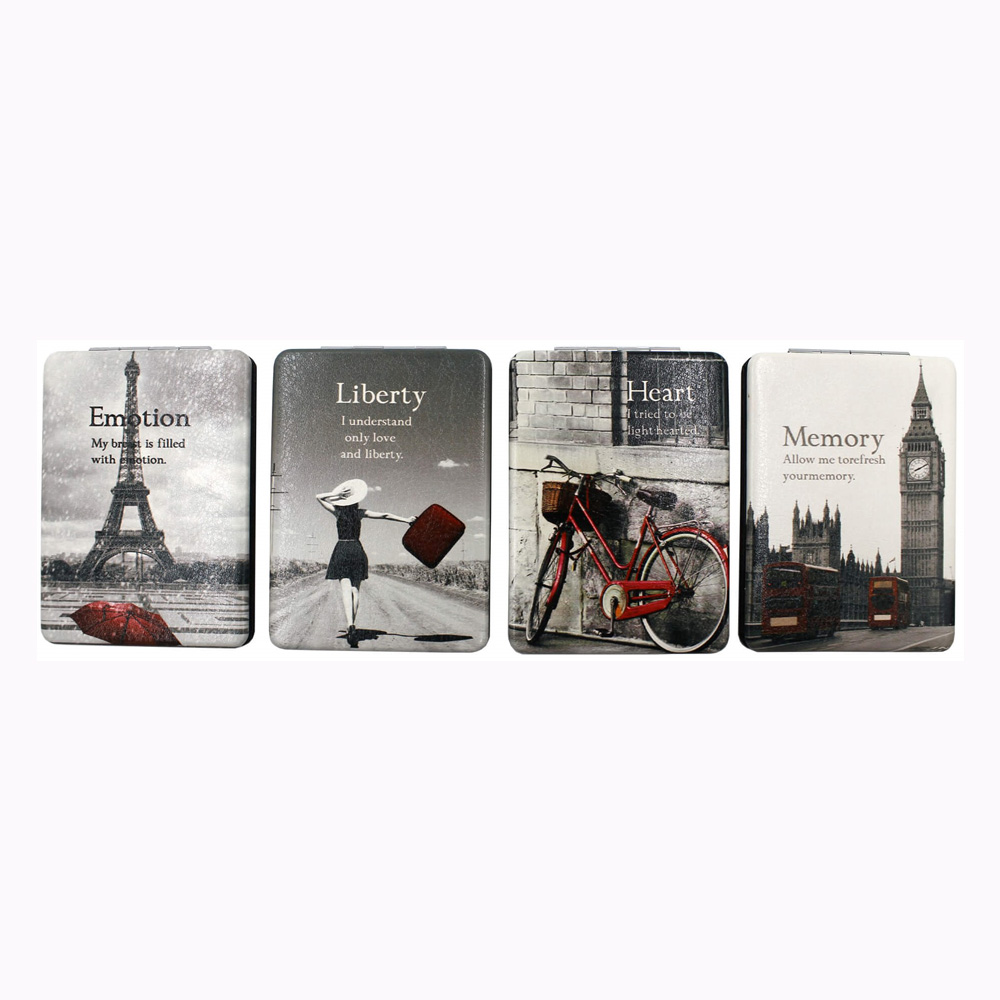 Travel-Themed Pocket Mirrors