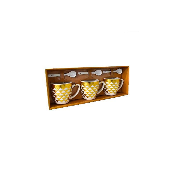 Ceramic cup set 6pcs 7.5*7.2cm