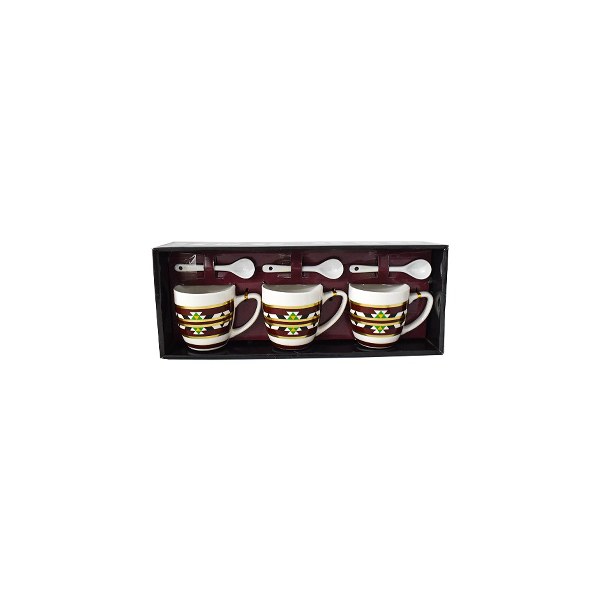Ceramic cup set 6pcs 7.5*7.2cm