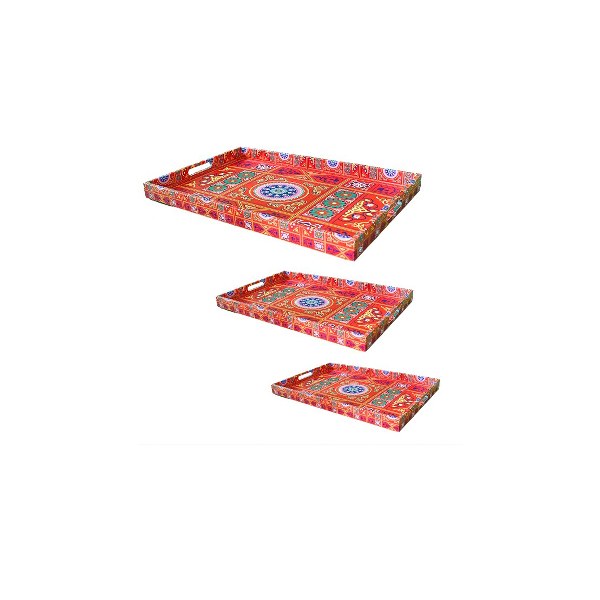 Tray set 3pcs 60*40-57*37-54*33cm