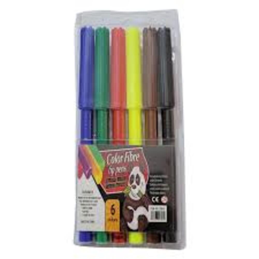 Watercolor Pen Set Model 858 6 6Pcs/Pvc Pack