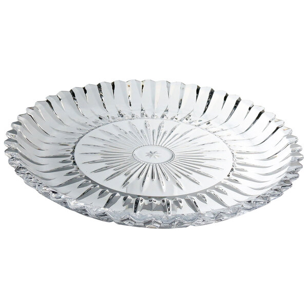 Glass Fruit Serving Plate- 36.5x2.8cm
