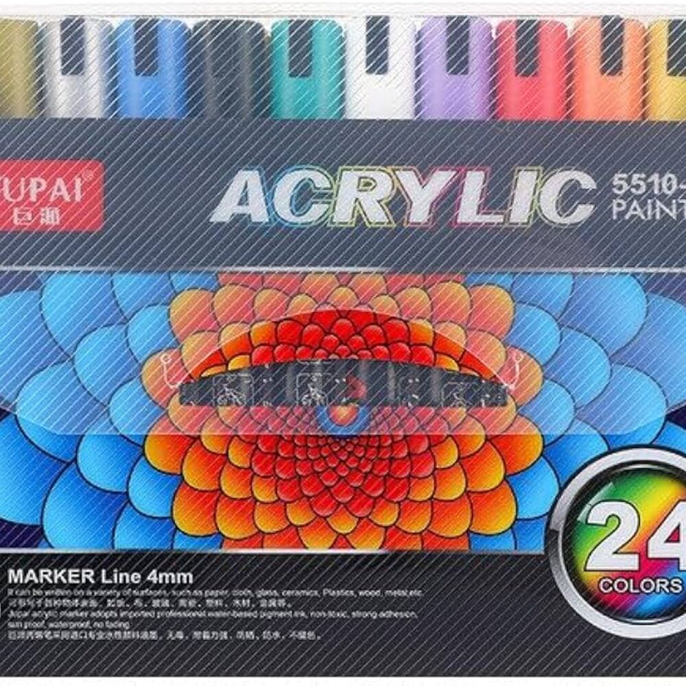 Acrylic Markers- 24 Pieces