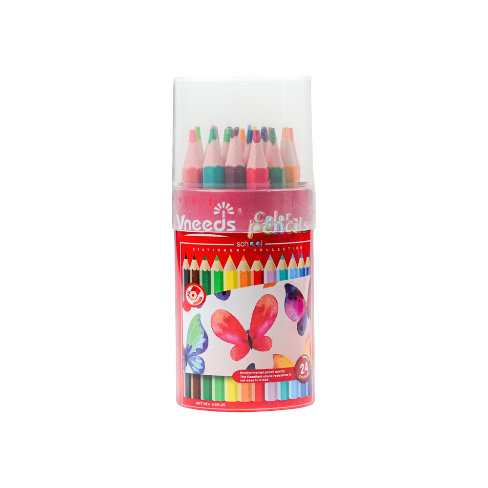 Vneeds Mini Colour Pencils- 24 Pieces