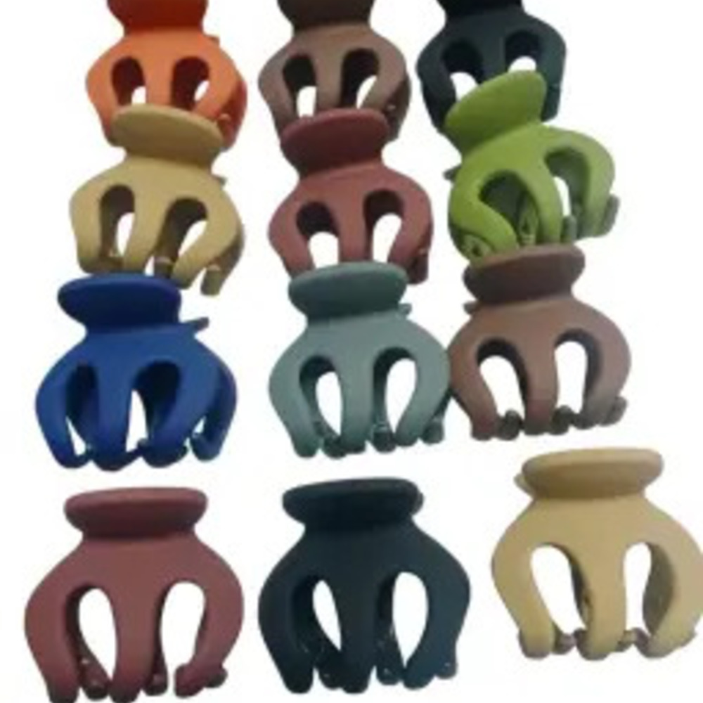 Plastic Claw Clip Set- 12 Pieces