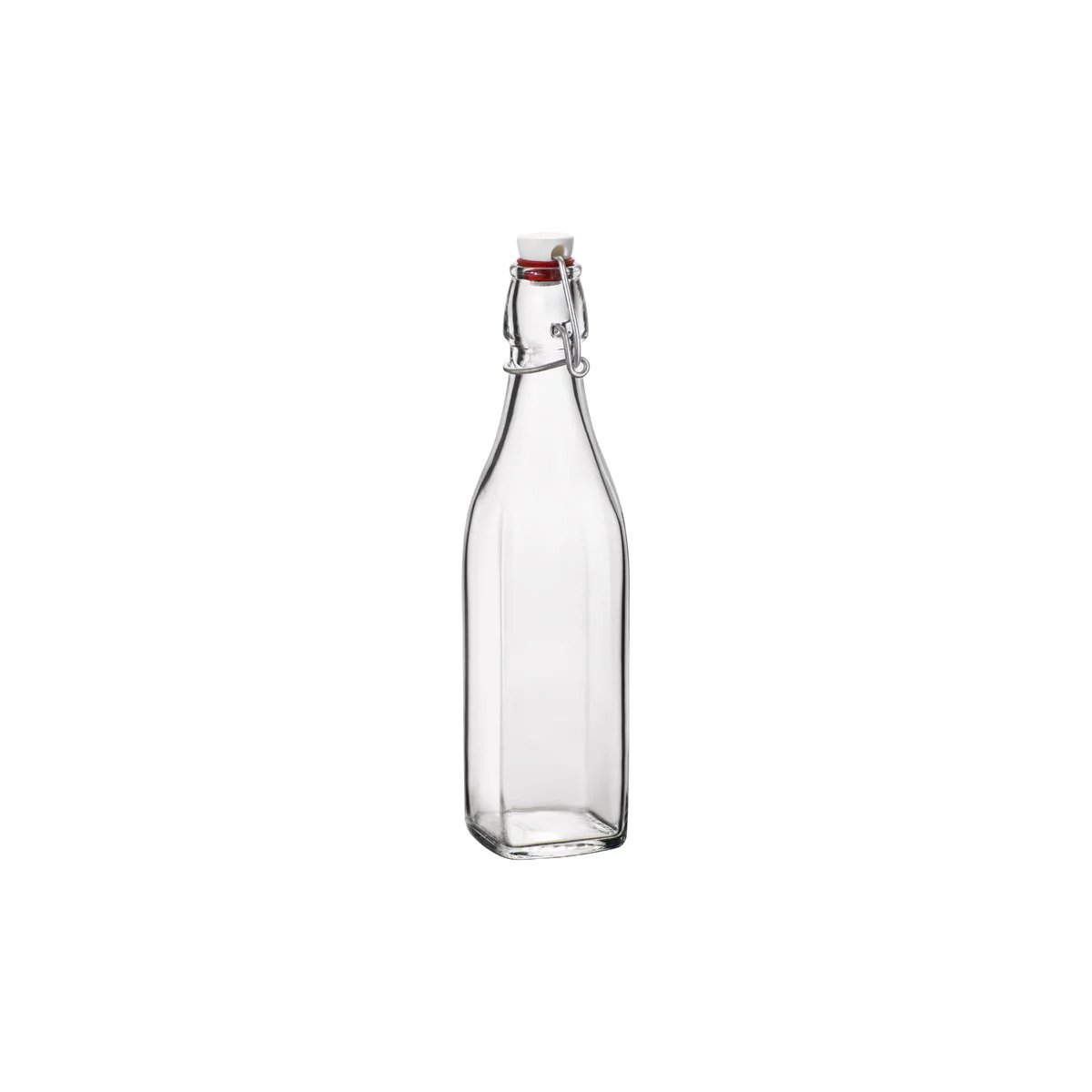 Square Glass Swing-Top Bottle ? 1000Ml Airtight Jar