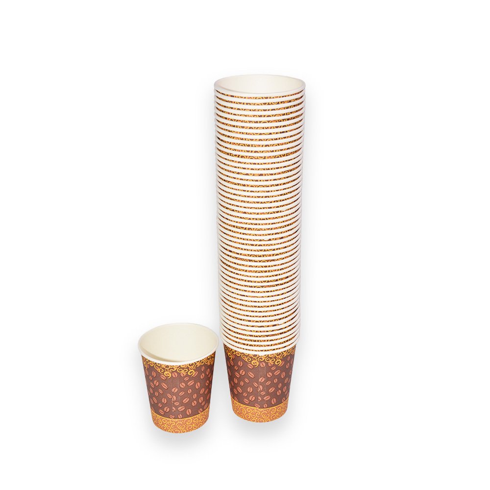 "Disposable Paper Cups- 7x7.5cm, 50 Pieces"