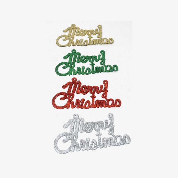 Plastic christmas decoration 14cm 4pieces