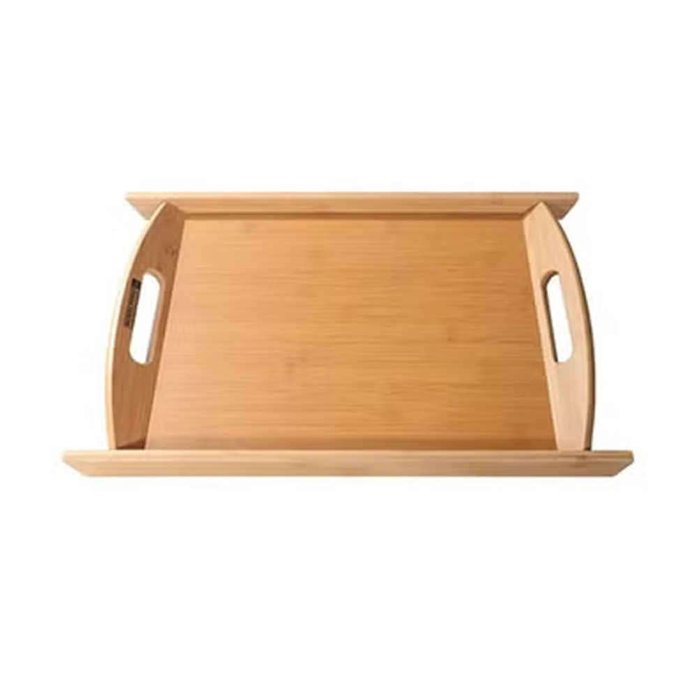 Bamboo Wood Serving Tray- 34.5x26x3cm