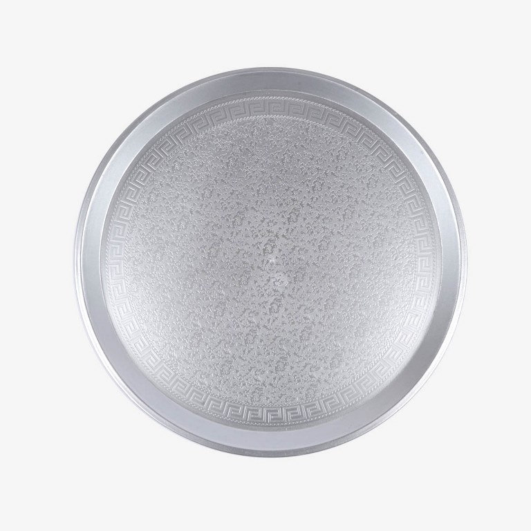 Round tray 40cm silver
