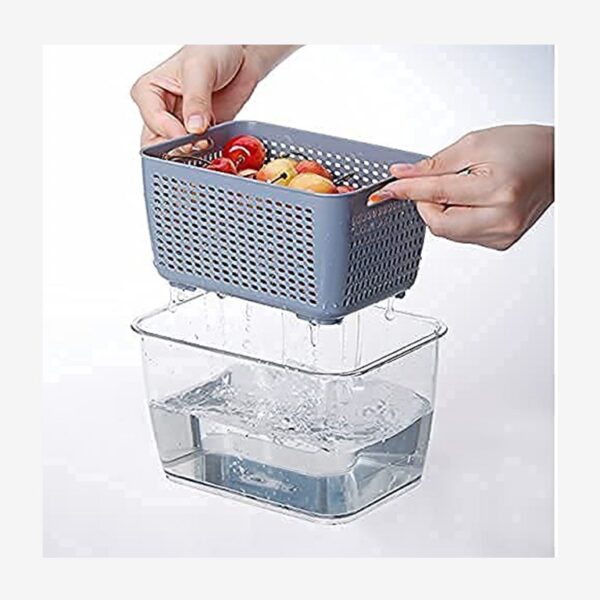 Plastic storage basket 29x18.5x15.5cm
