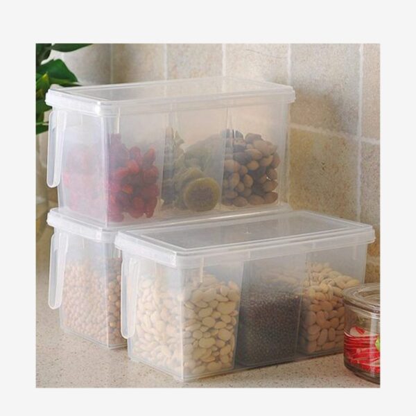 Plastic storage box 3pcs with cover 29.5*15*14cm