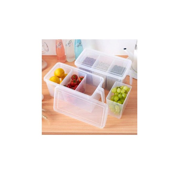 Plastic storage box 3pcs with cover 29.5*15*14cm