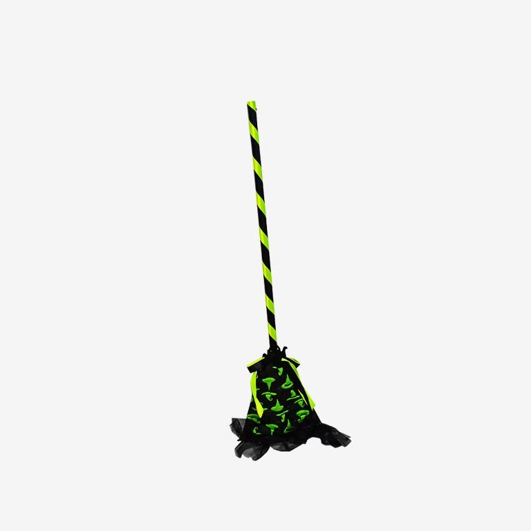 Cloth halloween broom 80cm