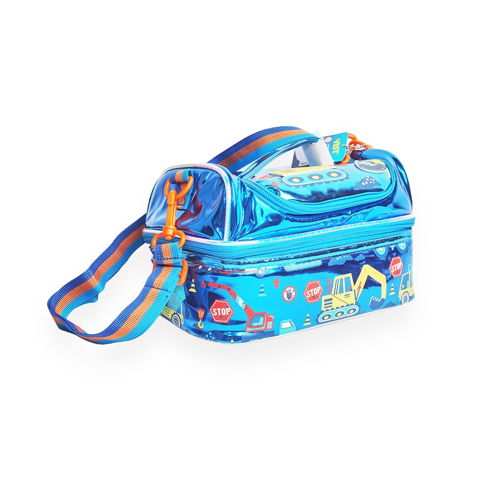 "Construction Lunch Bag, Blue"